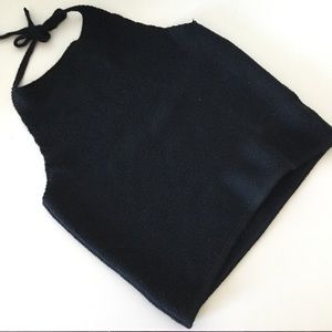 Brandy Melville black knit halter